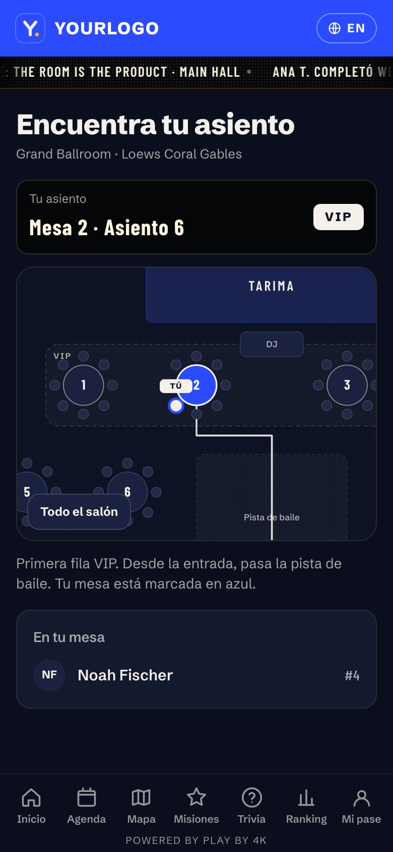 Buscador de asiento volando a la mesa y silla del invitado en el plano del salón